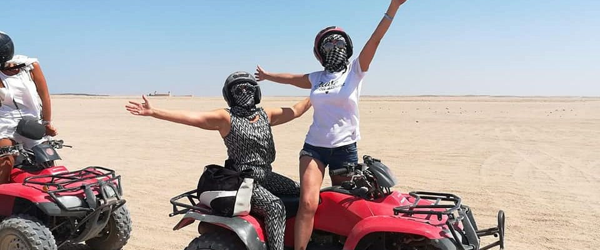 SUNRISE OR SUNSET QUADS IN THE DESERT IN SHARM